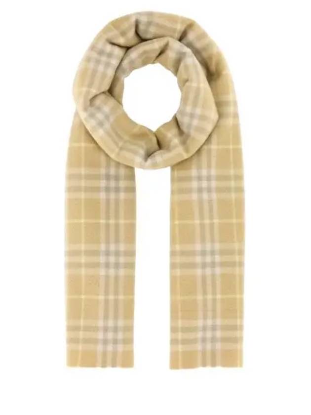 Vintage Check Cashmere Fringe Scarf Beige - BURBERRY - BALAAN 2