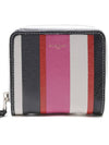 Bazar Striped Zip Around Leather Half Wallet - BALENCIAGA - BALAAN 2