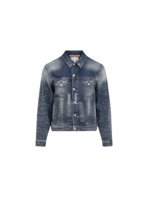 Button Regular Fit Denim Jacket Blue - ACNE STUDIOS - BALAAN 2