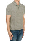 Men's Collar Cotton Blend Short Sleeve PK Shirt Khaki - THEORY - BALAAN 4