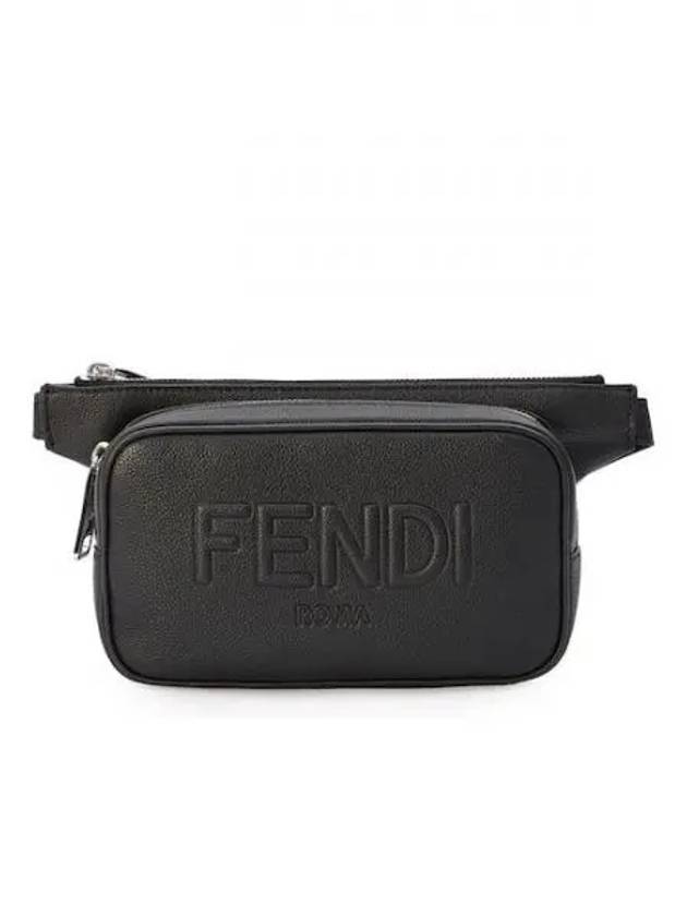 Roma Leather Belt Bag Black - FENDI - BALAAN 1