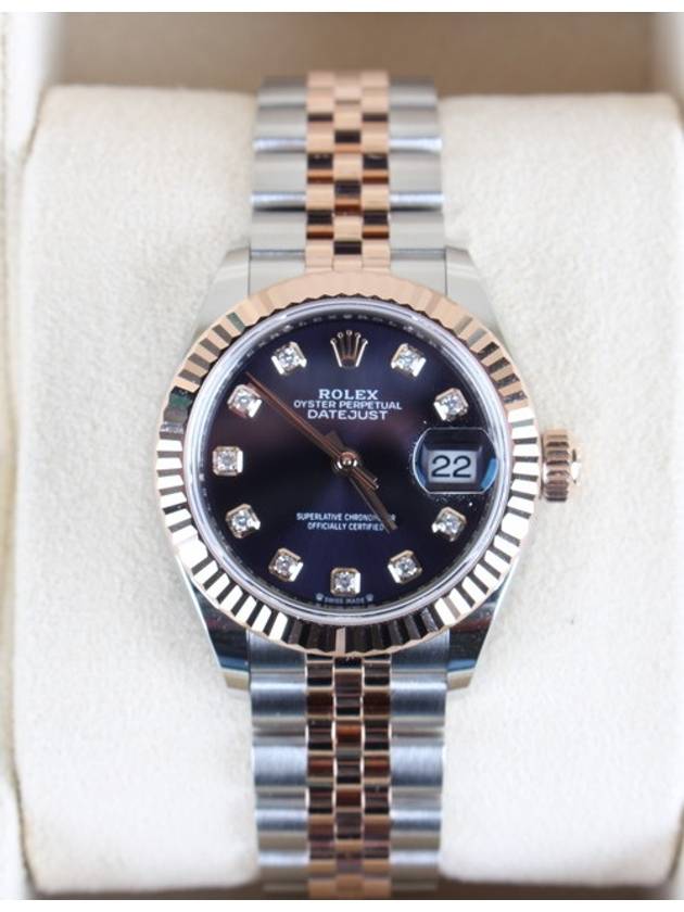 Rolex Datejust 28 Aubergine 10P 23 Years - ROLEX - BALAAN 3