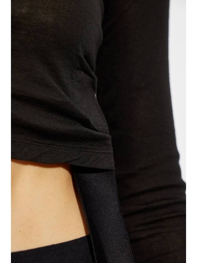 Rick Owens DRKSHDW Top Ziggy, Women's, Black - RICK OWENS - BALAAN 5