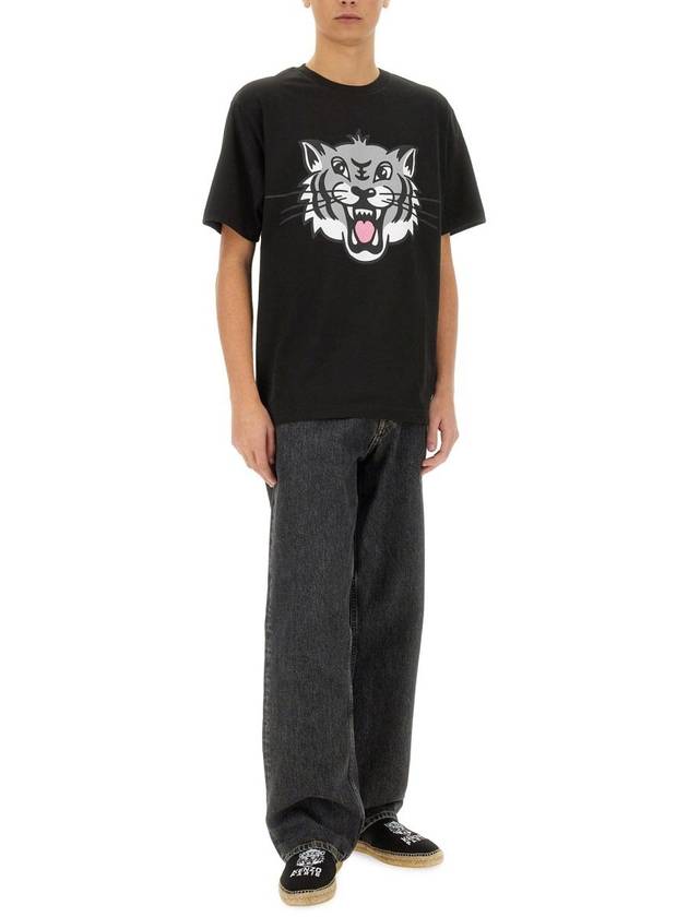 Kenzo "Happy Tiger" T-Shirt - KENZO - BALAAN 2