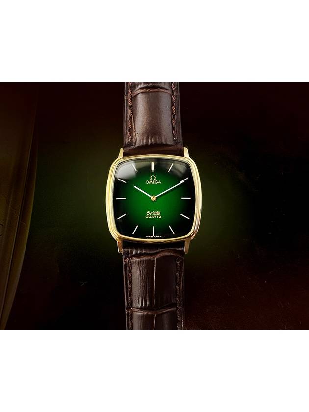 Vintage DeVille Green Two Tone Dial Men s Quartz Watch - OMEGA - BALAAN 7