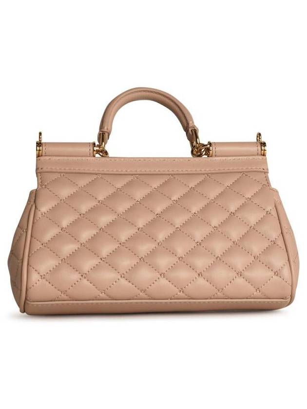 Dolce & Gabbana Small 'Sicily' Pink Leather Bag - DOLCE&GABBANA - BALAAN 3