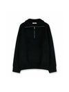 Unisex alpaca half zip-up knitblack - NUAKLE - BALAAN 1