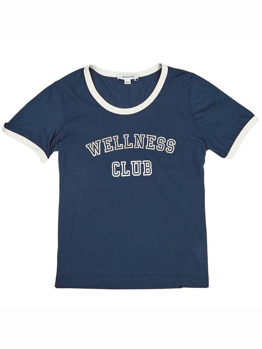 Women's Wellness Club Short Sleeve T-Shirt Navy - SPORTY & RICH - BALAAN 2