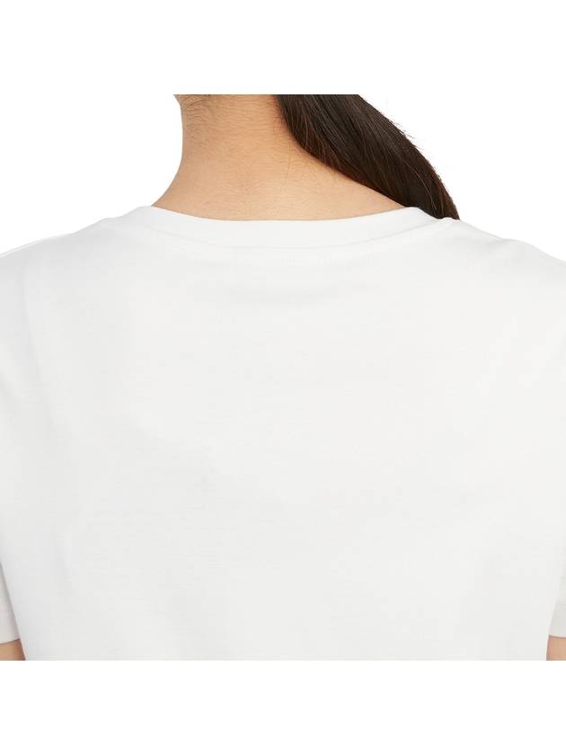 Print Cotton Short Sleeve T-shirt White - MAX MARA - BALAAN 10