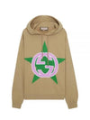 Interlocking G Star Hoodie Beige - GUCCI - BALAAN 2