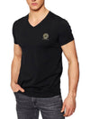 Men's Chest Medusa Logo Short Sleeve T-Shirt Black - VERSACE - BALAAN 5