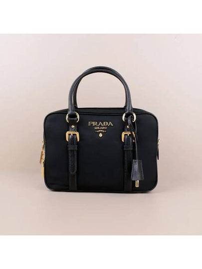 Tessuto Square Saffiano Tote Bag Black - PRADA - BALAAN 2