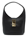 Buckle Hobo Shoulder Bag Black - SALVATORE FERRAGAMO - BALAAN 2