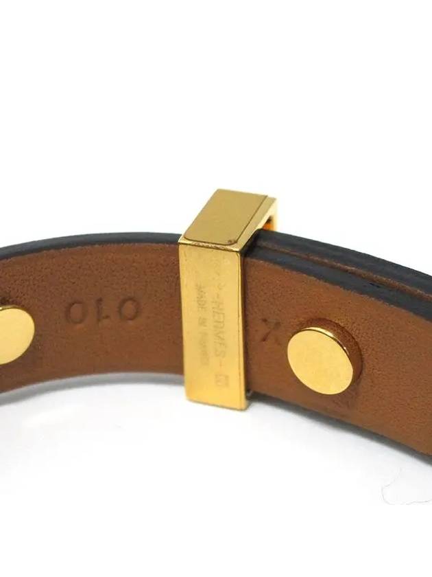 MINI DOG black gold studded bracelet - HERMES - BALAAN 3