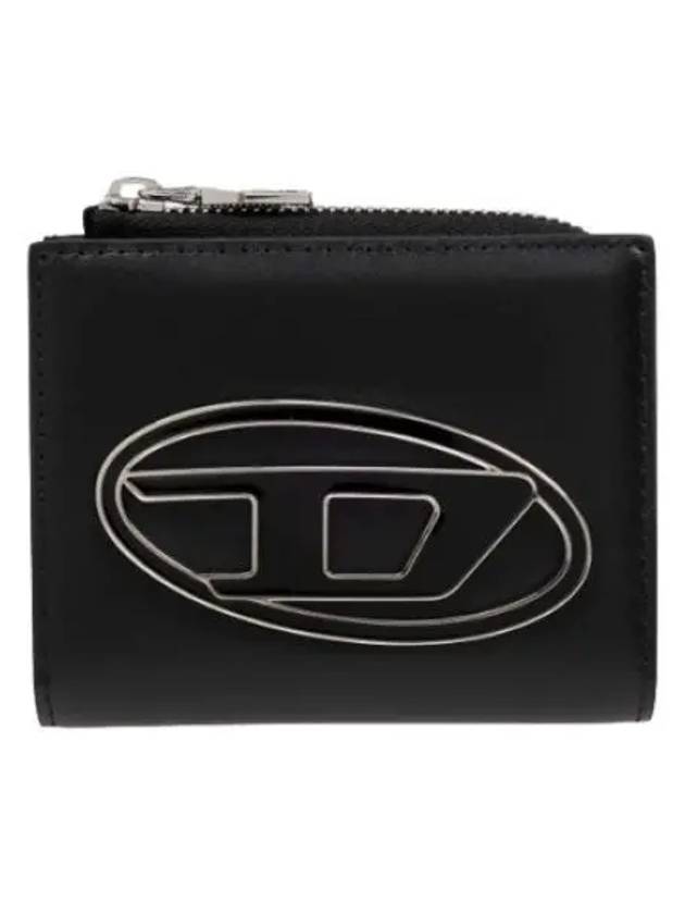 1DR Zipper Card Wallet Black - DIESEL - BALAAN 2