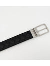 Intrecciato Reversible Leather Belt Black - BOTTEGA VENETA - BALAAN 6