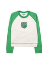 Isoli Flower Sweatshirt Green White - GANNI - BALAAN 1