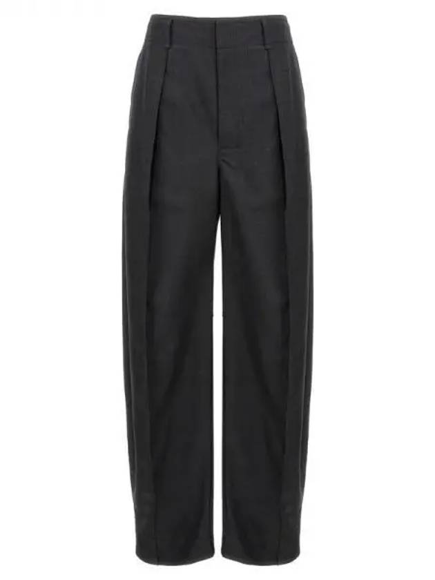 Curve pleated wool blend pants - LEMAIRE - BALAAN 1