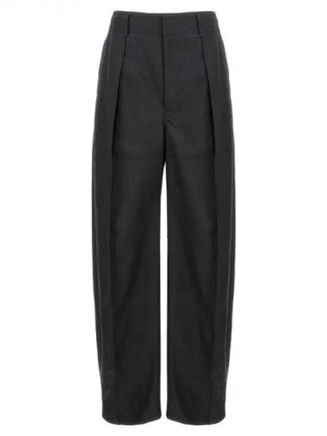 Curve pleated wool blend pants - LEMAIRE - BALAAN 1