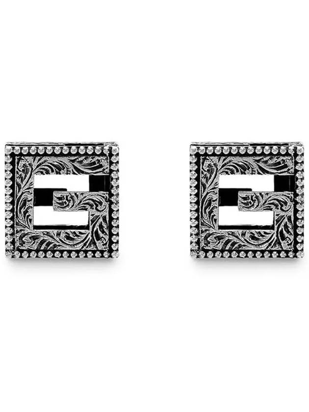 Men's G Cufflinks Silver - GUCCI - BALAAN 4