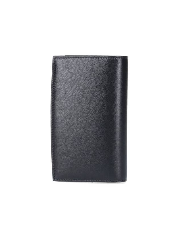 Logo Leather Bifold Wallet Black - BALLY - BALAAN 4