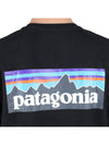 P 6 Responsibili Long Sleeve T-Shirt Black - PATAGONIA - BALAAN 9