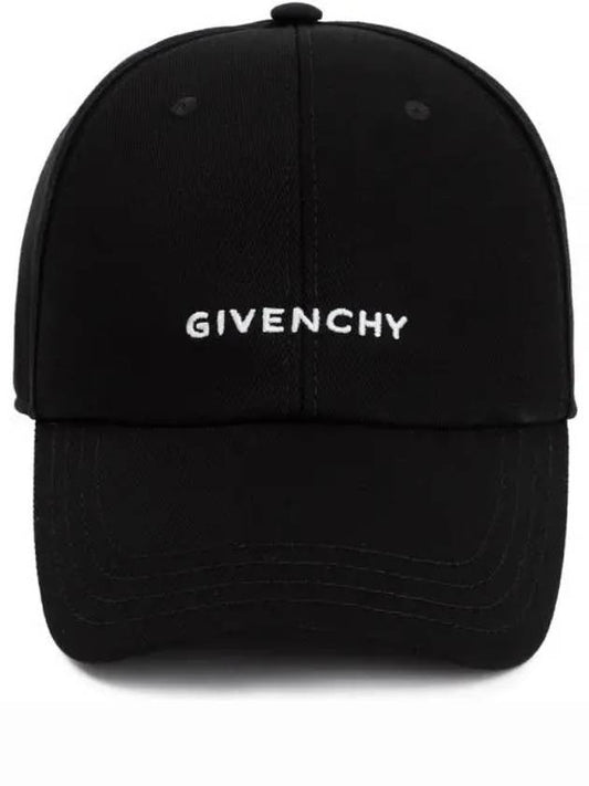 Embroidered Logo Baseball Ball Cap Black - GIVENCHY - BALAAN 2