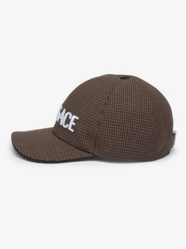 Logo Print Baseball Ball Cap Brown - VERSACE - BALAAN 4