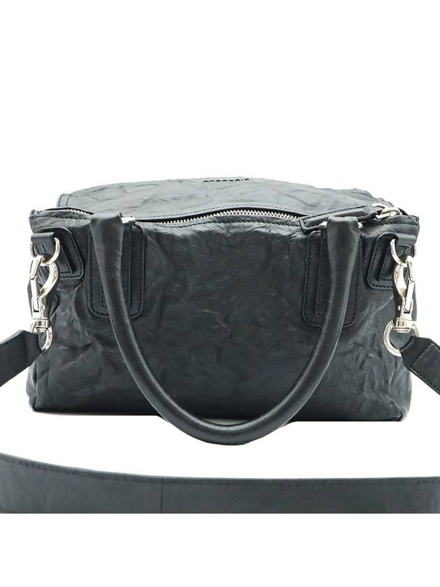 Givenchy 13L5250004 Black Lambskin Silver Pandora Wrinkle Medium 2WAY - GIVENCHY - BALAAN 3