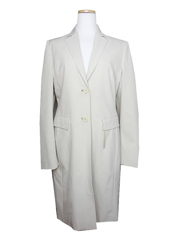 ivory poly coat 55 - PRADA - BALAAN 1