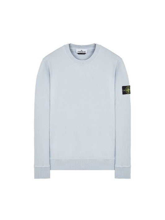 Wappen Patch Garment Dyed Sweatshirt Light Blue - STONE ISLAND - BALAAN 2