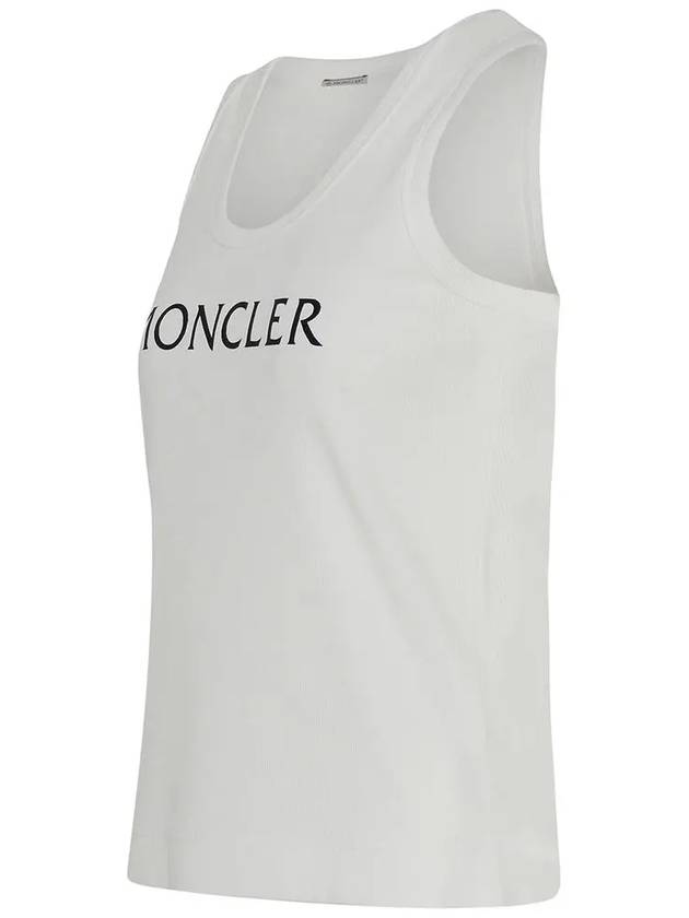 Logo Print Sleeveless White - MONCLER - BALAAN 4