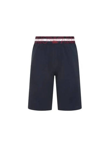 UNDERWEAR Men s Big Logo Banding Cotton Lounge Shorts Marine - EMPORIO ARMANI - BALAAN 1