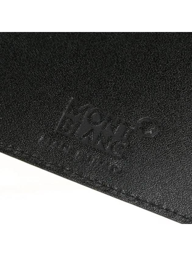 Meisterstuck 6CC Money Clip Half Wallet Black - MONTBLANC - BALAAN.