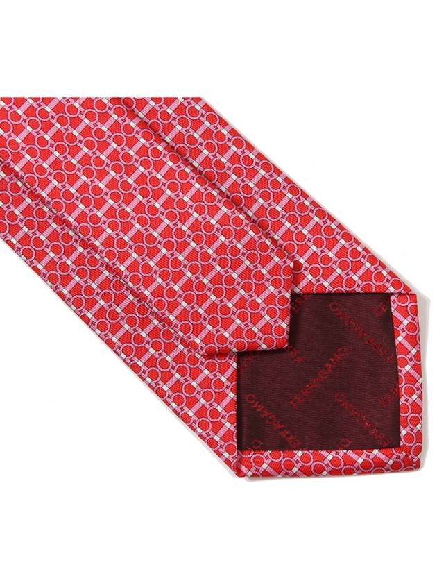 Gancini Pattern 35 0995 04 774201 Silk Tie - SALVATORE FERRAGAMO - BALAAN 4