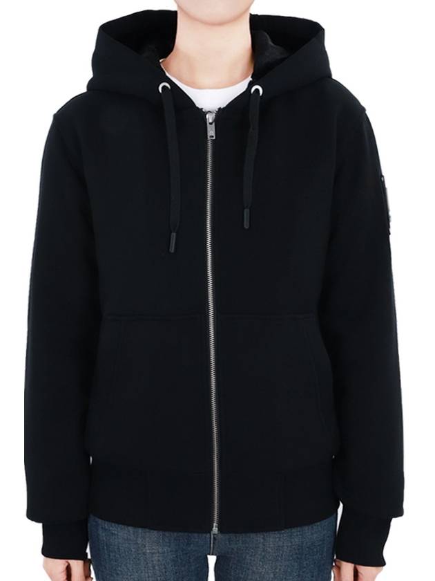 Classic Bunny 2 Zip Up Hoodie Black Lining Black - MOOSE KNUCKLES - BALAAN 3