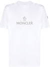 Logo Cotton Short Sleeve T-Shirt White - MONCLER - BALAAN 7