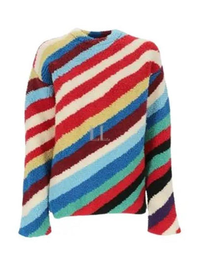 Striped Crew Neck Wool Knit Top - BOTTEGA VENETA - BALAAN 2