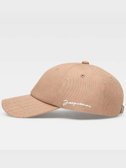 La Casquete Signature Ball Cap Beige - JACQUEMUS - BALAAN 2