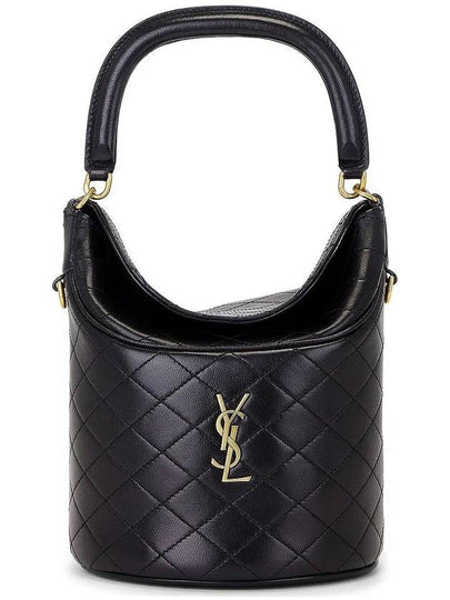 Gaby Lambskin Shoulder Bag Black - SAINT LAURENT - BALAAN 2