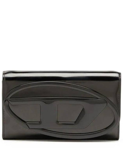 1DR Strap Leather Long Wallet Black - DIESEL - BALAAN 2