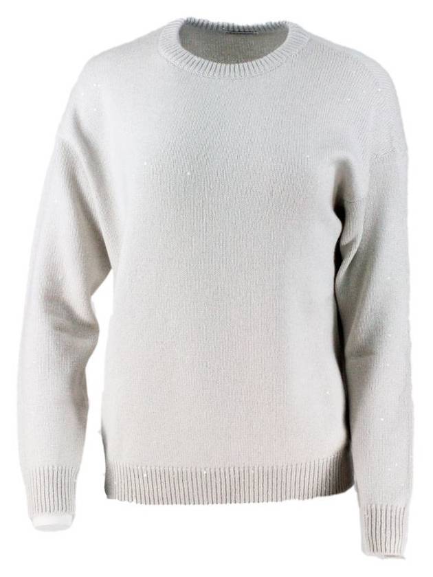 cashmere knit top gray - BRUNELLO CUCINELLI - BALAAN 2