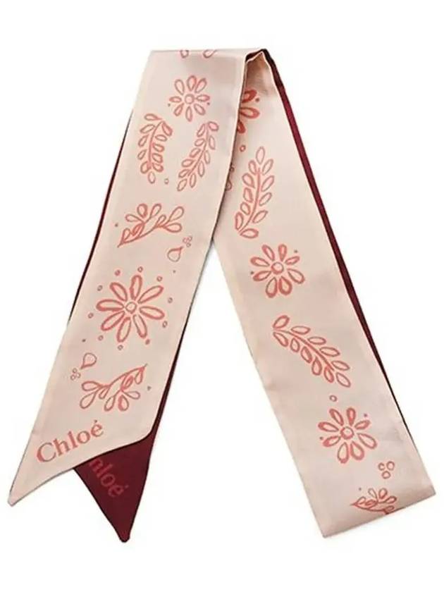 Bandeau Silk Scarf Pink - CHLOE - BALAAN 6