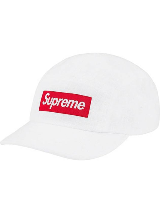 Linen Camp Cap White - SUPREME - BALAAN 1