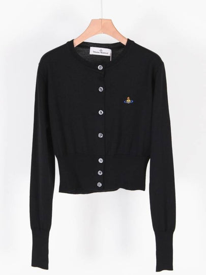 Bea Cropped Cardigan Black - VIVIENNE WESTWOOD - BALAAN 2