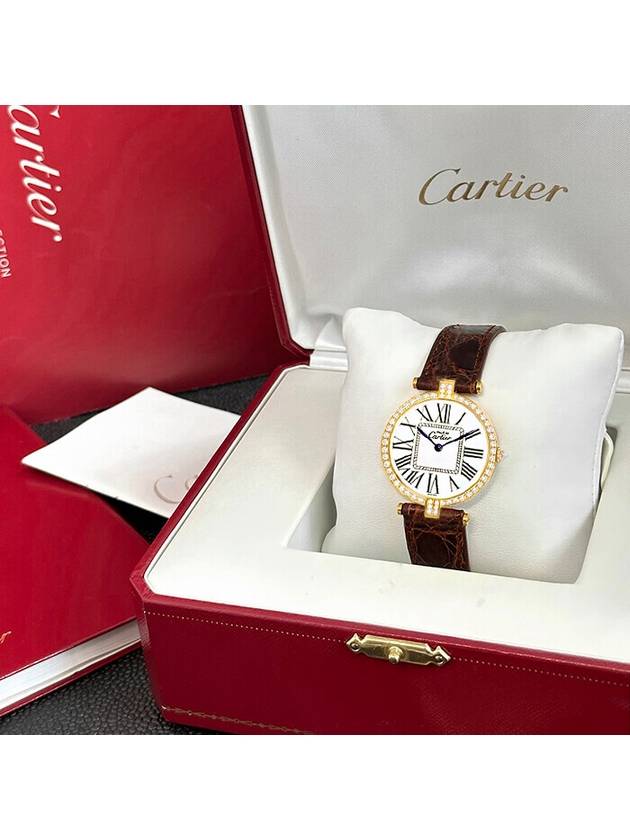 Bentham Roman Dial Unisex Diamond Watch - CARTIER - BALAAN 5