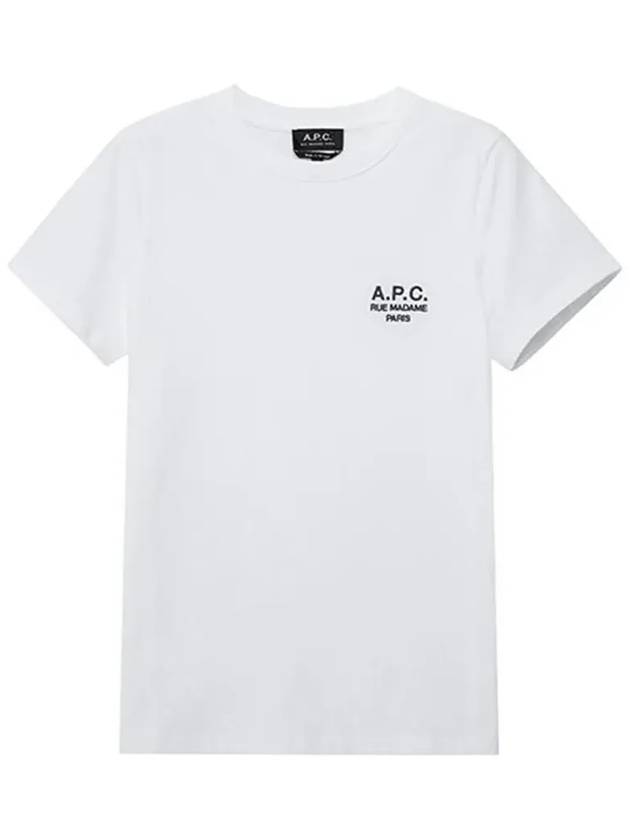 Denise Embroidered Short Sleeve T-shirt White - A.P.C. - BALAAN 6