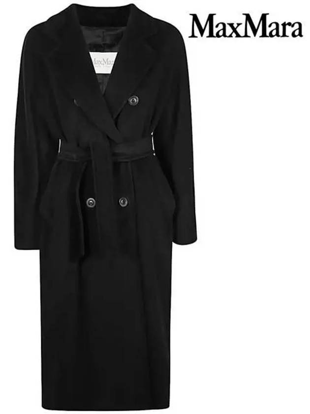 Madame Wool Double Coat Black - MAX MARA - BALAAN.