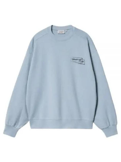 Stamp Sweatshirt Misty Blue - CARHARTT WIP - BALAAN 2