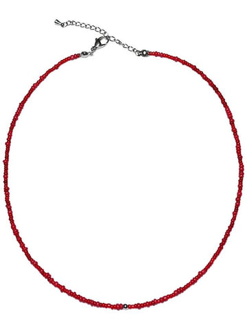 Ball point red necklace - ARCANE FUNK - BALAAN 1